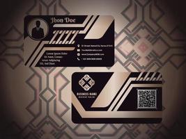 Luxury Business Card Decorative Pattern Design vector