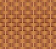 cesta de mimbre marrón de patrones sin fisuras vector