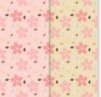 floral seamless patterns with flowers vector