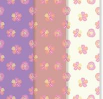 seamless floral pattern with flowers vector