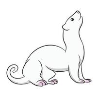 Ferrets Animal Cartoon Character Design vector
