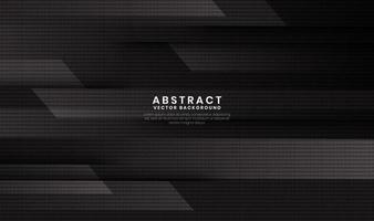 Black abstract geometric background with movement horizontal lines vector