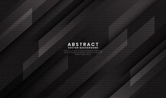 Black abstract geometric background with movement diagonal lines vector