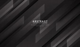 Black abstract geometric background with movement diagonal lines vector