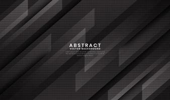 Black abstract geometric background with movement diagonal lines vector