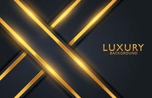 Luxury elegant Abstract black and shiny gold geometric background vector