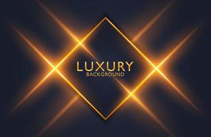 Luxury elegant Abstract black and shiny gold geometric background vector