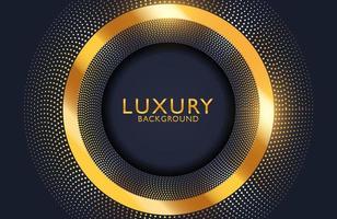 Luxury Abstract black and shiny gold geometric background vector