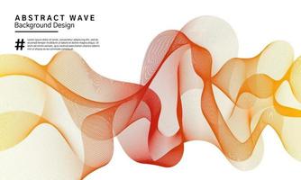 Abstract wavy lines background design vector