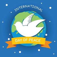 International peace day. Illustration concept present peace world. vector