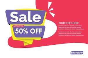 Sale design banner templates. vector