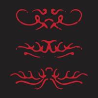 Dirty ornaments design vector