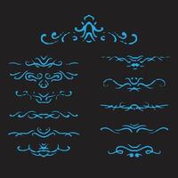 Decorative ornaments design vector