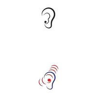 Hearing Logo Template vector