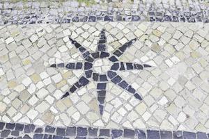 Star tiles typical Lisbon