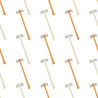 Illustration on theme pattern steel axes with wooden handle vector