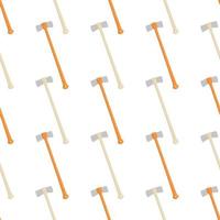 Illustration on theme pattern steel axes with wooden handle vector