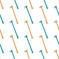 Illustration on theme pattern steel axes with wooden handle vector