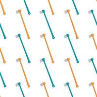 Illustration on theme pattern steel axes with wooden handle vector