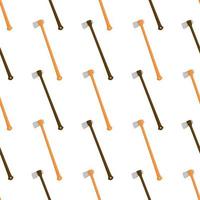 Illustration on theme pattern steel axes with wooden handle vector