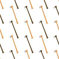 Illustration on theme pattern steel axes with wooden handle vector