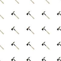 Illustration on theme pattern steel axes with wooden handle vector