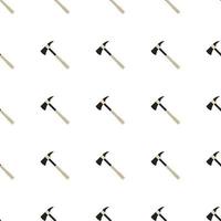 Illustration on theme pattern steel axes with wooden handle vector