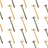 Illustration on theme pattern steel axes with wooden handle vector