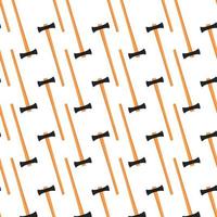 Illustration on theme pattern steel axes with wooden handle vector