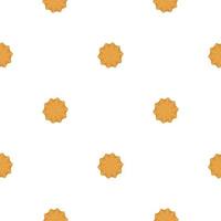 big set identical biscuit, kit colorful pastry cookie vector