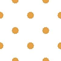 big set identical biscuit, kit colorful pastry cookie vector