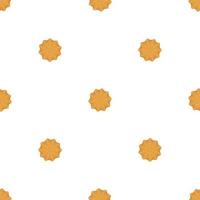 big set identical biscuit, kit colorful pastry cookie vector