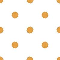 big set identical biscuit, kit colorful pastry cookie vector