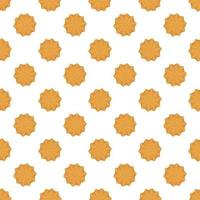 big set identical biscuit, kit colorful pastry cookie vector