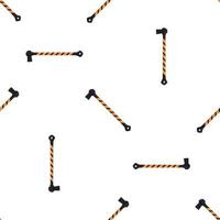 Illustration on theme pattern steel axes with wooden handle vector