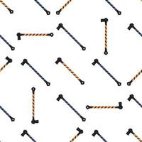 Illustration on theme pattern steel axes with wooden handle vector