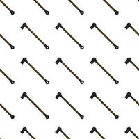 Illustration on theme pattern steel axes with wooden handle vector