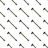 Illustration on theme pattern steel axes with wooden handle vector