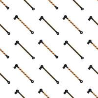 Illustration on theme pattern steel axes with wooden handle vector