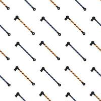 Illustration on theme pattern steel axes with wooden handle vector