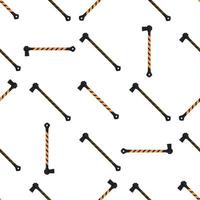 Illustration on theme pattern steel axes with wooden handle vector