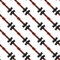 Illustration on theme pattern steel axes with wooden handle vector