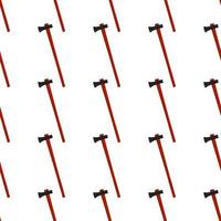 Illustration on theme pattern steel axes with wooden handle vector