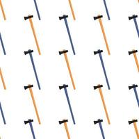 Illustration on theme pattern steel axes with wooden handle vector