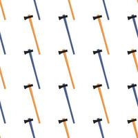 Illustration on theme pattern steel axes with wooden handle vector