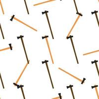 Illustration on theme pattern steel axes with wooden handle vector