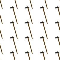 Illustration on theme pattern steel axes with wooden handle vector