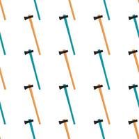 Illustration on theme pattern steel axes with wooden handle vector