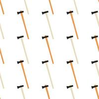 Illustration on theme pattern steel axes with wooden handle vector