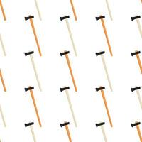 Illustration on theme pattern steel axes with wooden handle vector